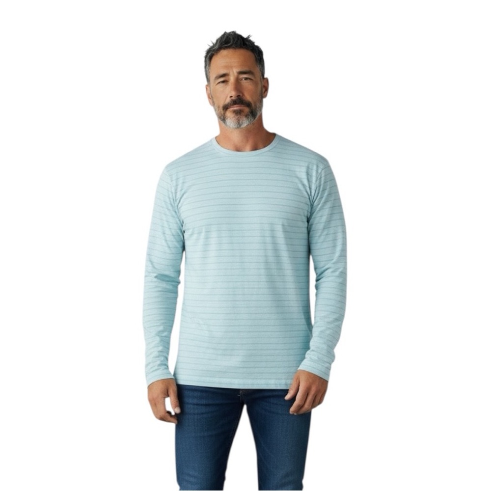 Vineyard Vines Mens Island Garment Dyed Slub Crew Neck Top Preppy Coastal